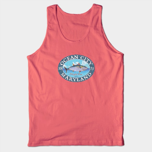 Ocean City, Maryland, Bluefin Tuna Tank Top by jcombs